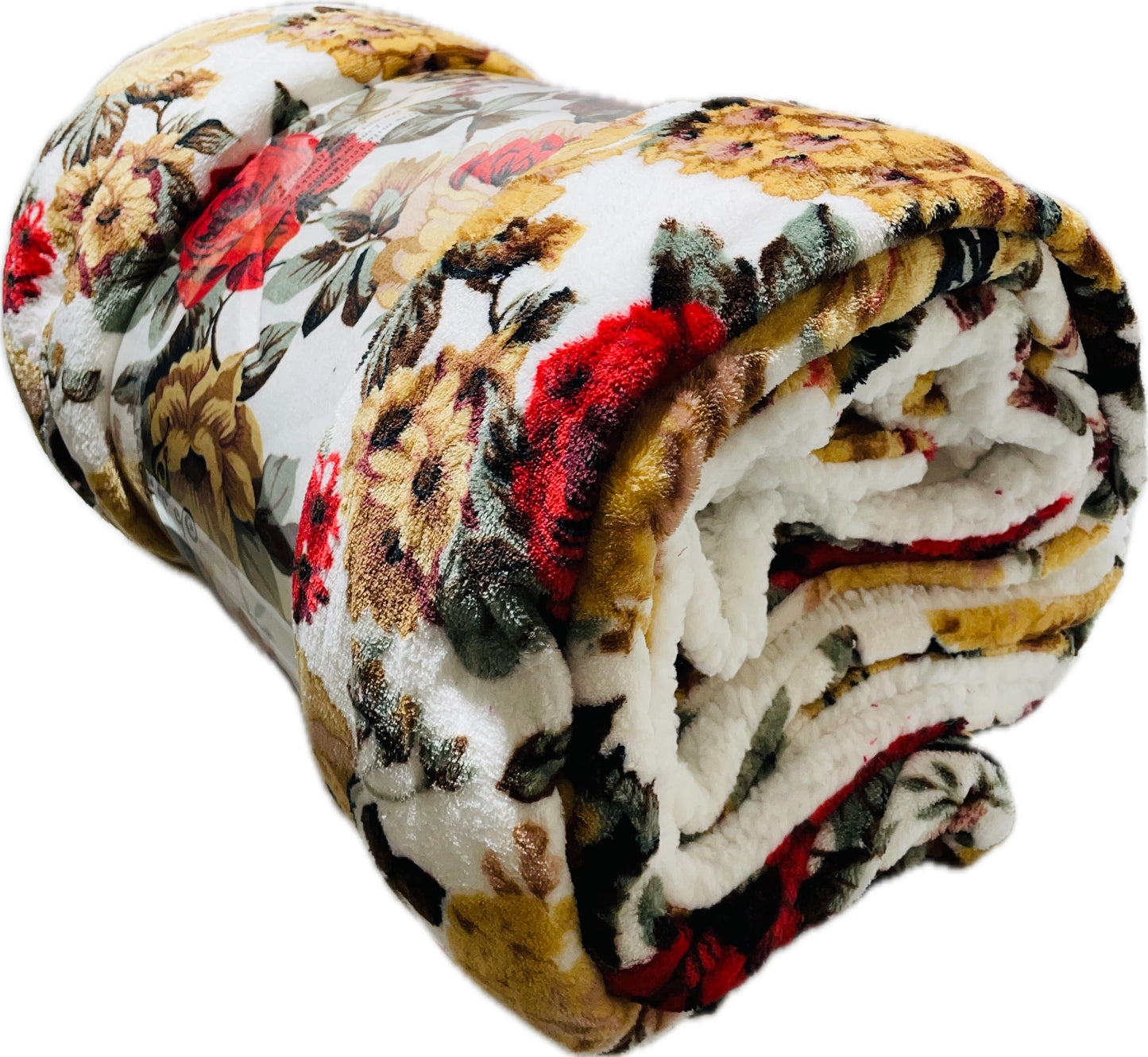 Dreamers Mink Throw Red & Mustard