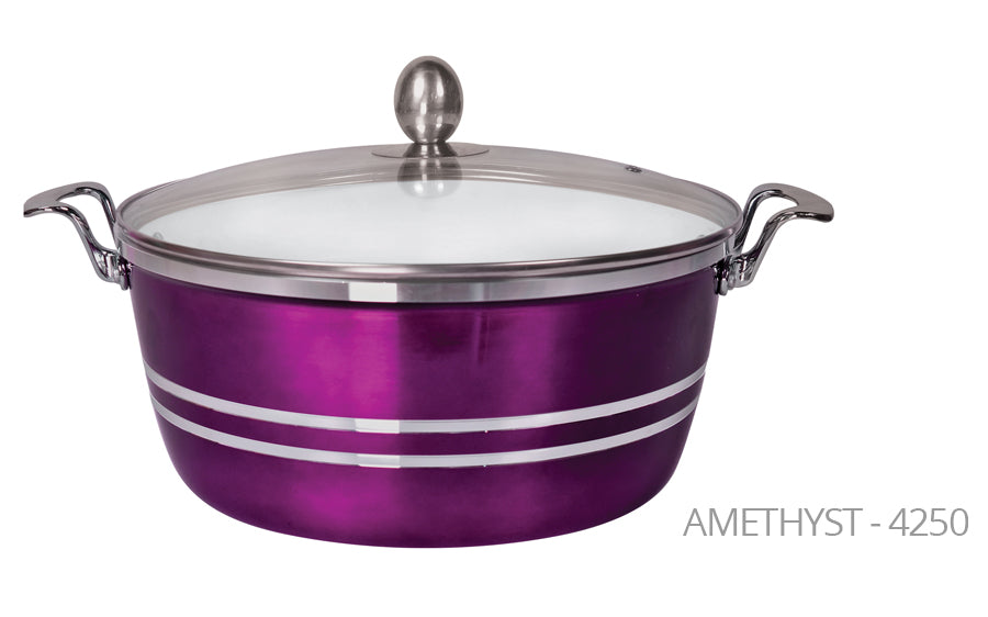 5pc Metallic Die-Cast Stokpot Set (Amethyst)