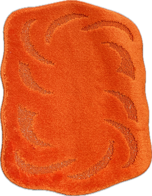 Set Of 4 Washable mats, Non Slip, Ideal For Mobile Homes (Orange)