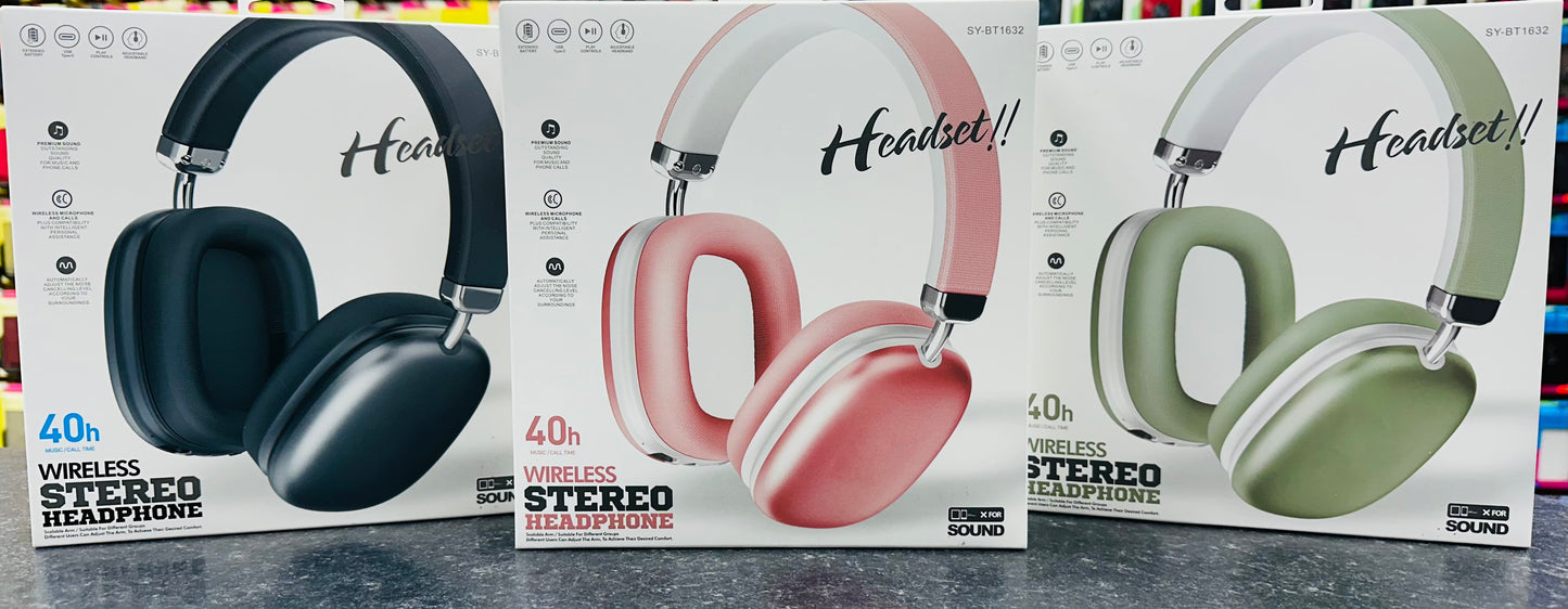 Wireless Stereo Headphone (Pink)