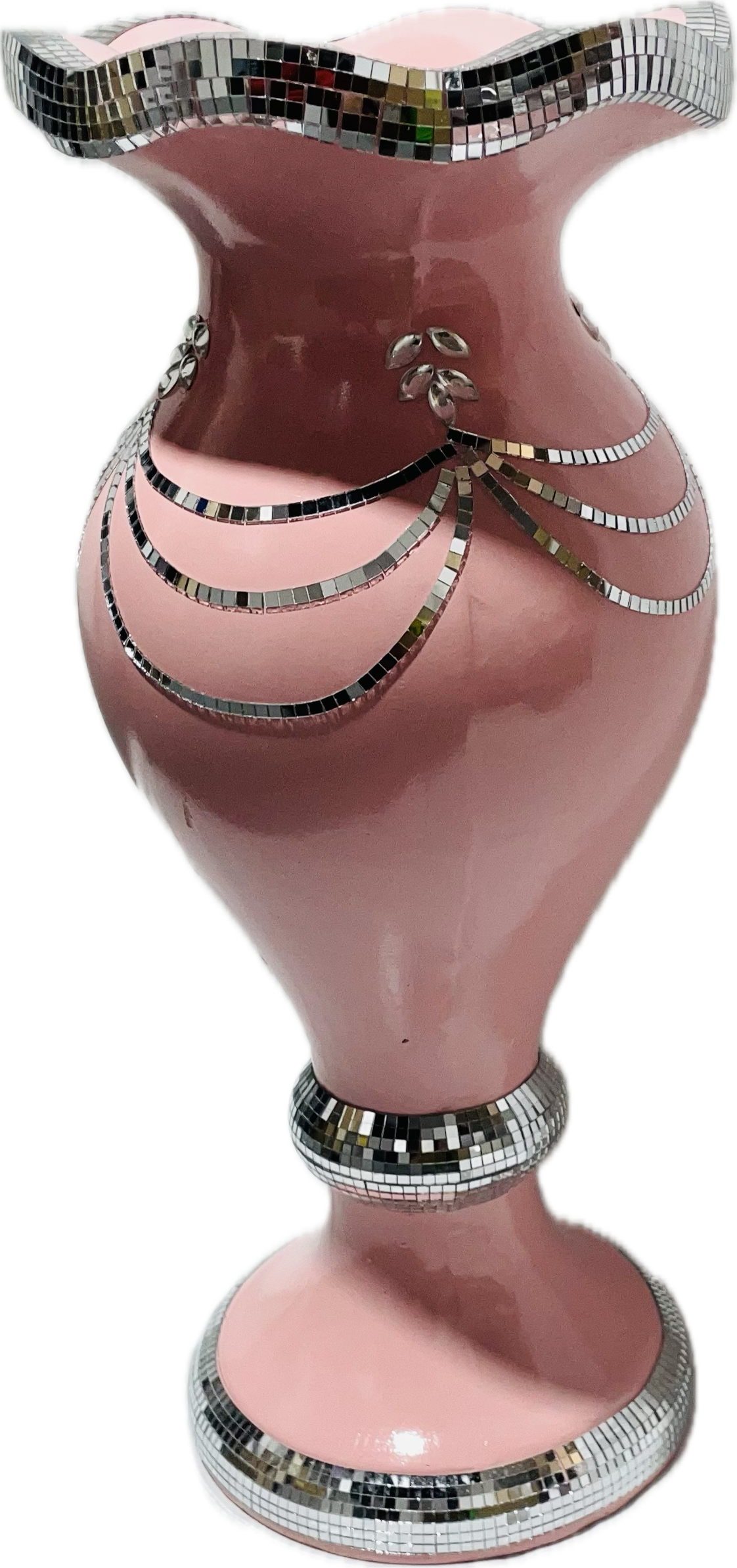 60cm Sparkle Flower Vase (Pink)