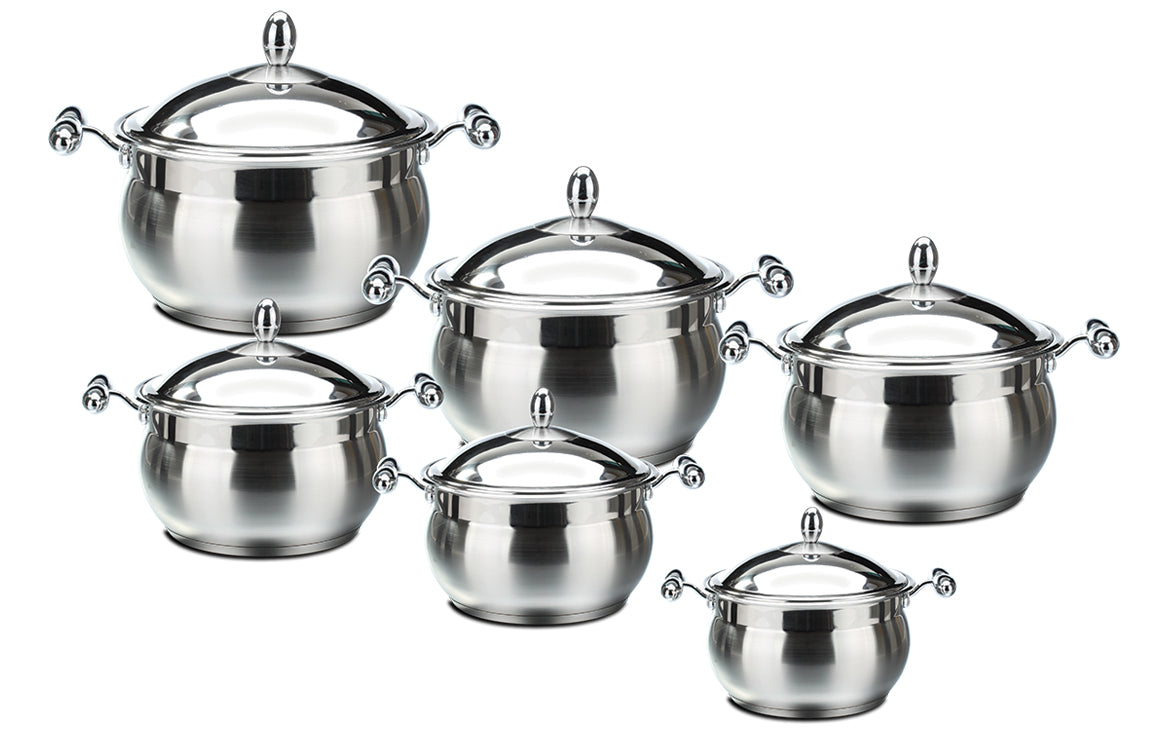 Stainless Steel Lustro Imperiale Casserole set