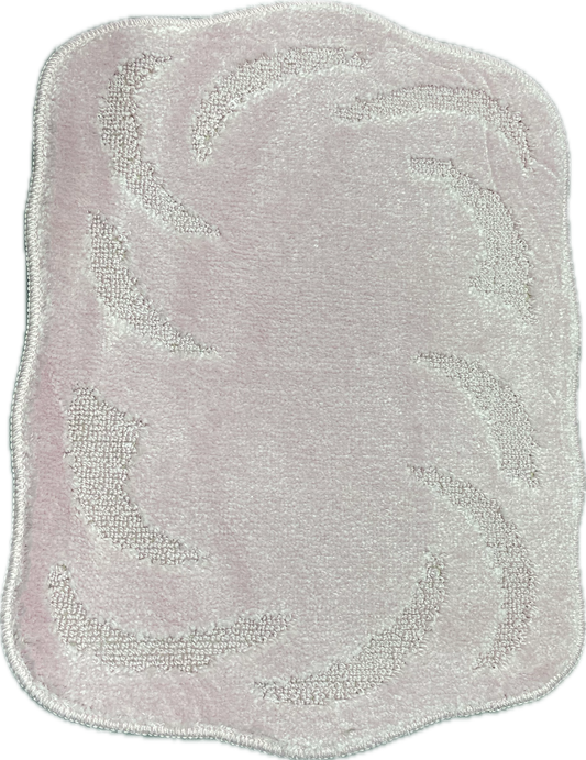 Set Of 4 Washable mats, Non Slip, Ideal For Mobile Homes (Light Pink)