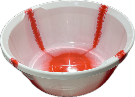 DC Plastic Washing Bowl Basin 12” (Red)