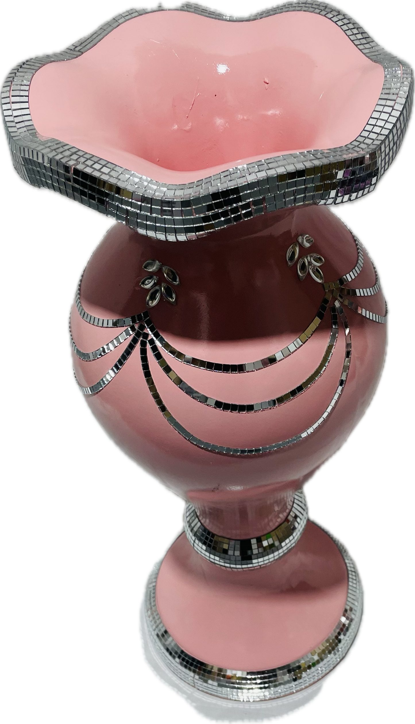 60cm Sparkle Flower Vase (Pink)