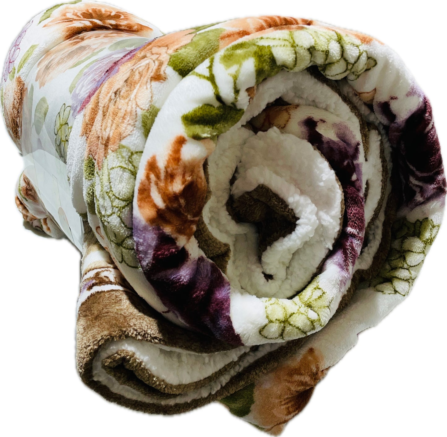 Dreamers Mink Throw Floral Design