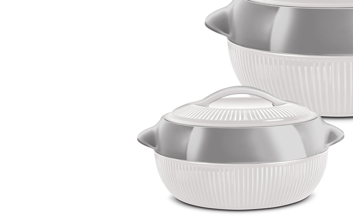 Fiesta Hotpot Set White/Silver