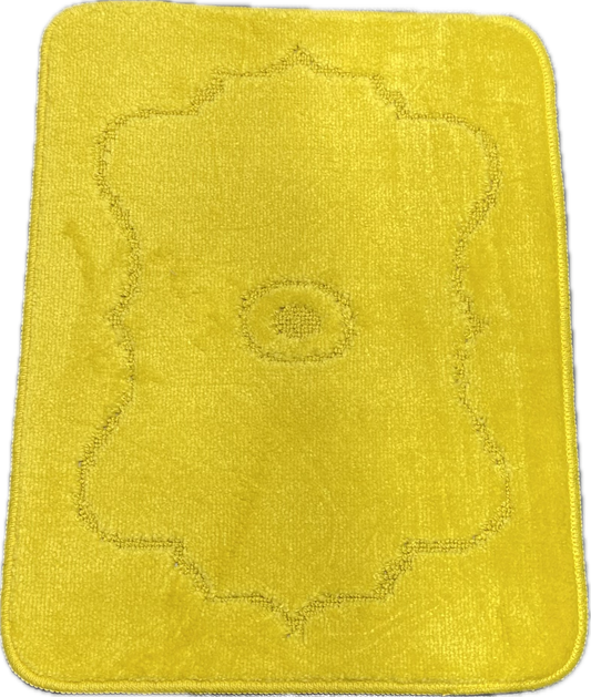 Set Of 4 Washable mats, Non Slip, Ideal For Mobile Homes (Yellow)