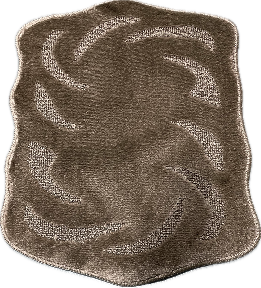 Set Of 4 Washable mats, Non Slip, Ideal For Mobile Homes (Chocolate Brown)