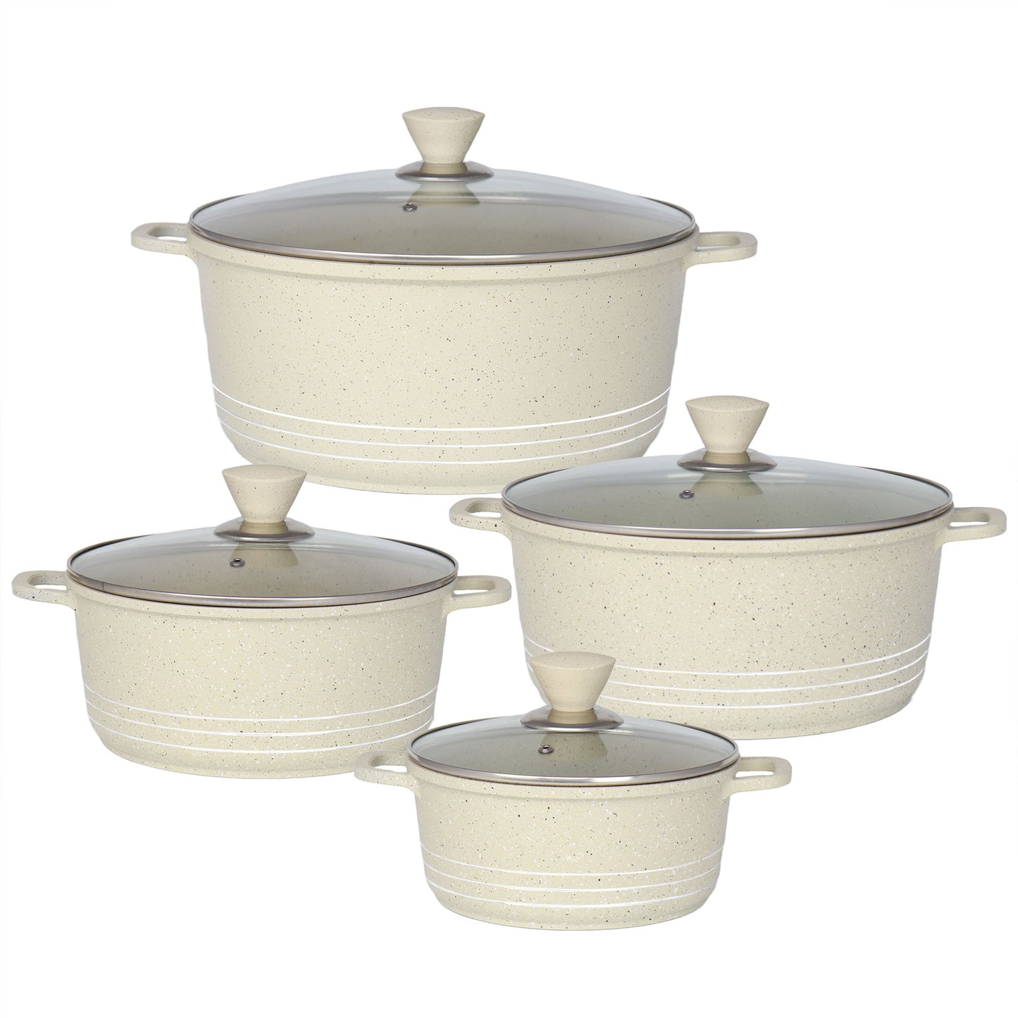 Laria Marbell Die-Cast Stockpot Set 4pc