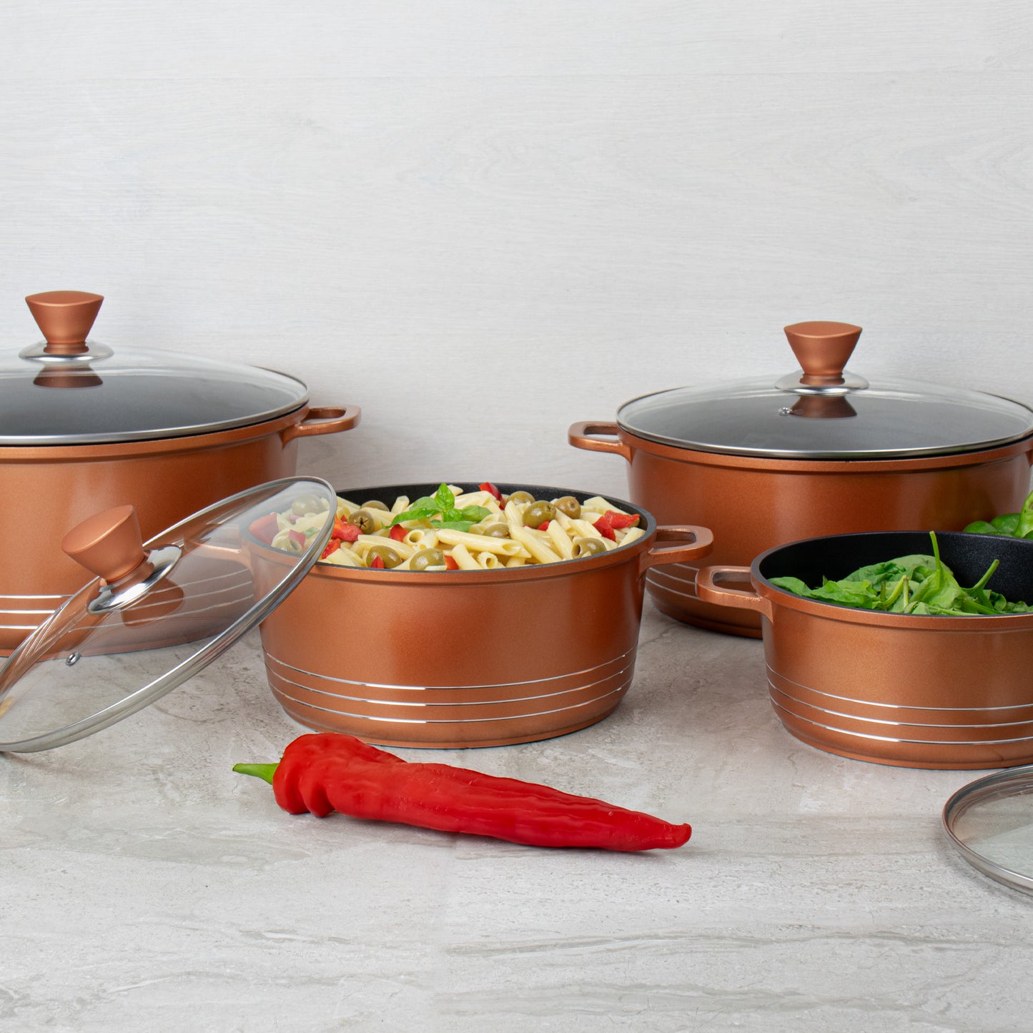 Laria Die-Cast Stockpot Set 4pc