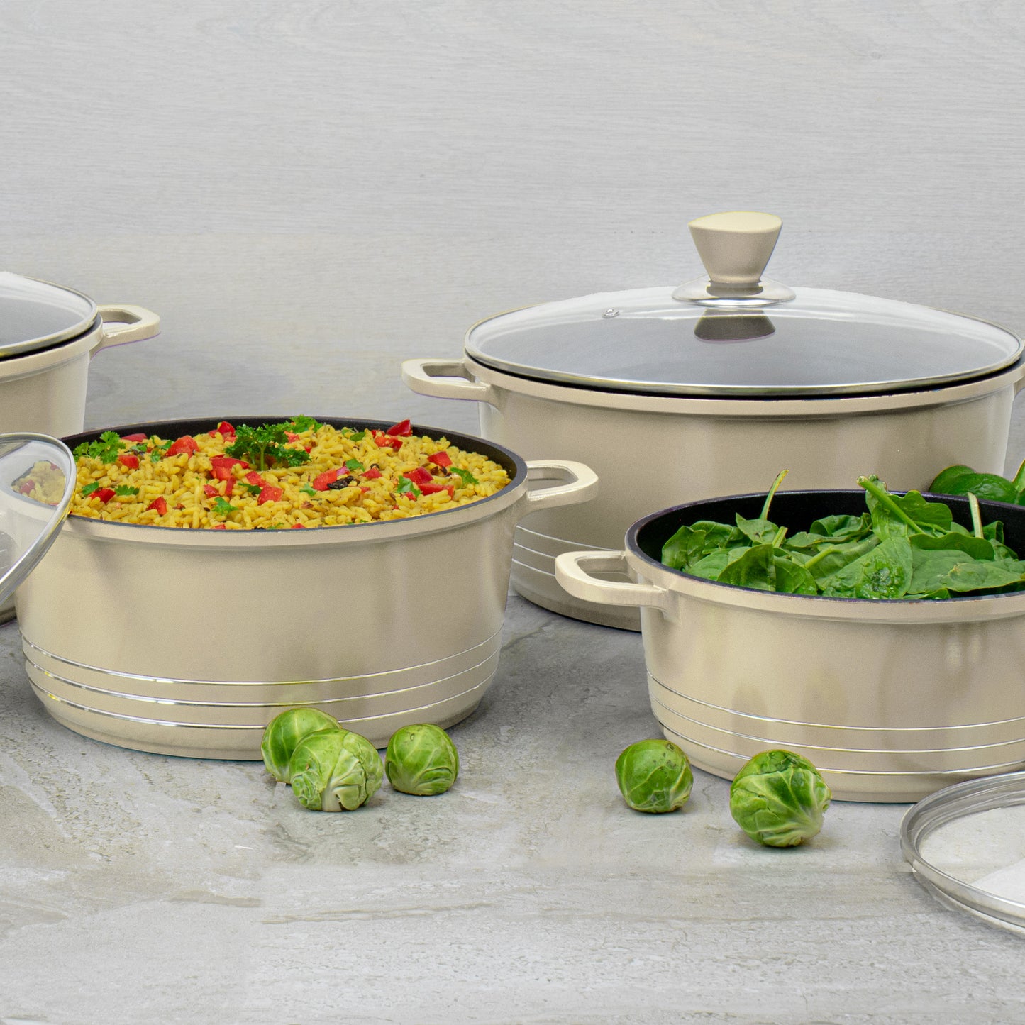 Laria Die-Cast Stockpot Set 4pc